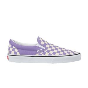 Purple Checkered Slip-on Vans